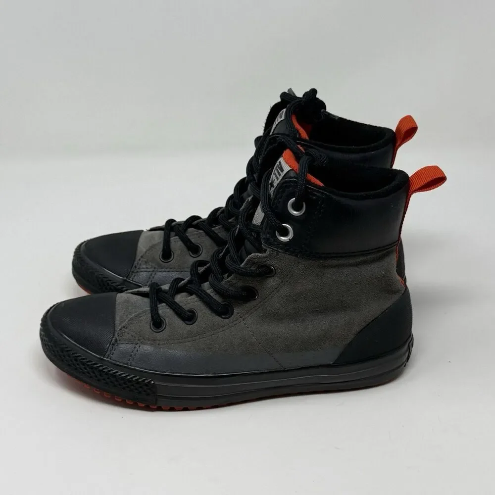 Converse Chuck Taylor All Star Asphalt Boots Sneakers Boys Girls 5 Gray Suede